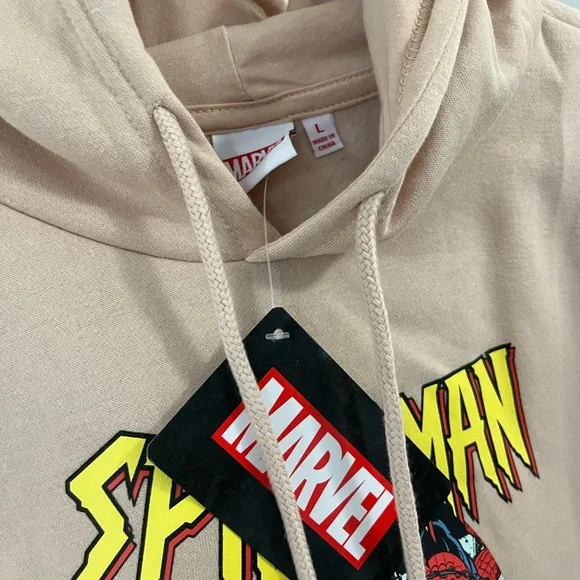 Marvel Tan Graphic Sweatshirt Hoodie - Picture 3 of 9